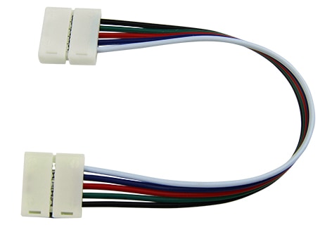 M-Light Snap On Zwischenverbinder 5-Pin, 12mm, mit 15cm Kabel, für RGBW Streifen 81-4473